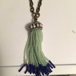 Bauble Bar Beaded Tassel Necklace